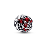 Charm Prata Marvel - Homem-Aranha Round